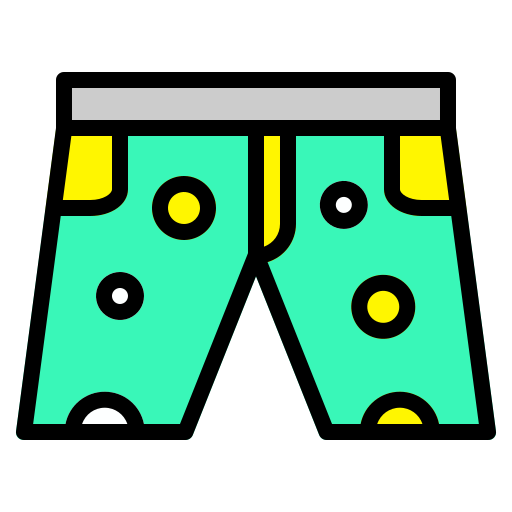 Shorts Generic Outline Color icon