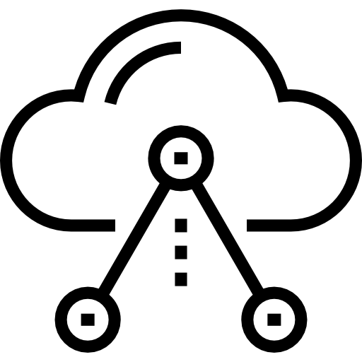 Cloud computing Maxim Flat Lineal icon