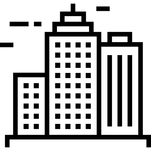 paisaje urbano icono gratis