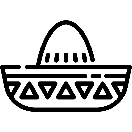 sombrero mexicano icono gratis