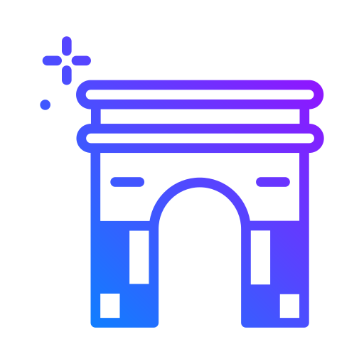 arco del triunfo icono gratis