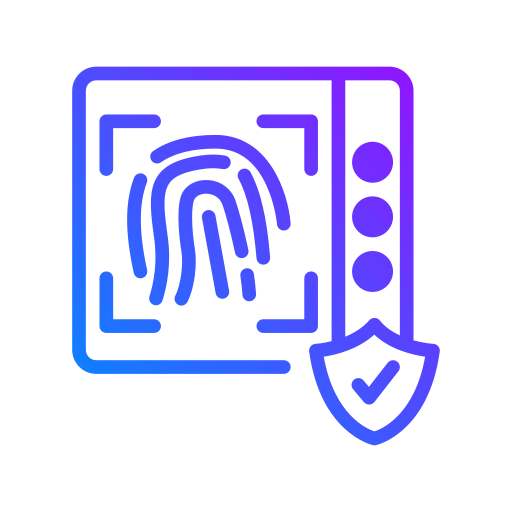 Generic Gradient Fingerprint icon