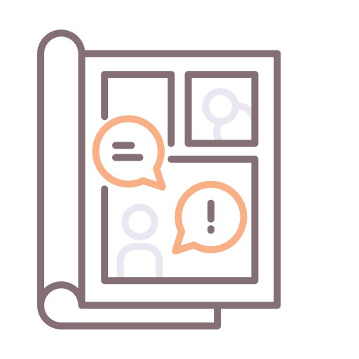 libro cómico icono gratis