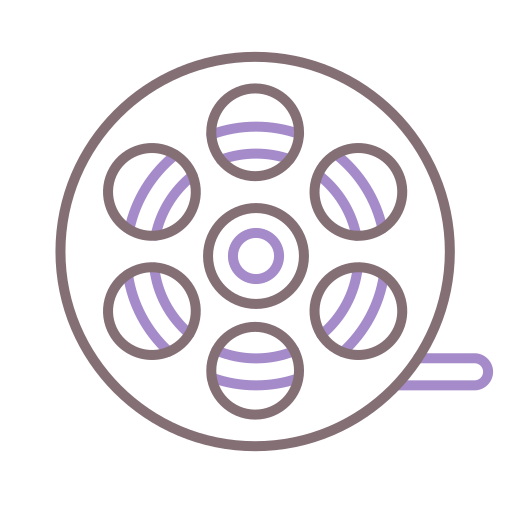 carrete de película icono gratis