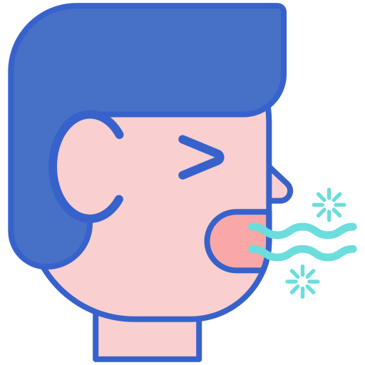 Bad Breath Flaticons Lineal Color Icon