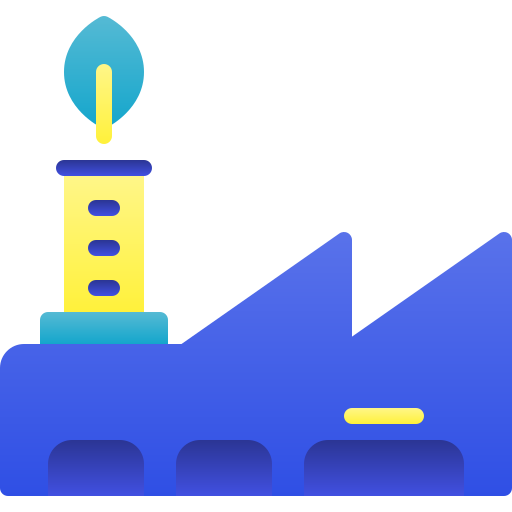 fábrica ecológica icono gratis