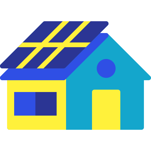 casa solar icono gratis