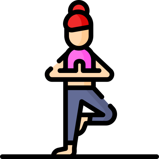 pose de yoga icono gratis