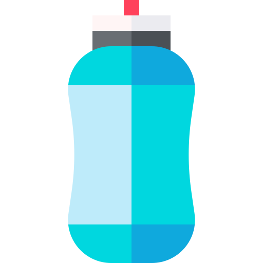 Water bottle Basic Straight Flat icon