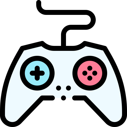 Gamepad Detailed Rounded Lineal color icon