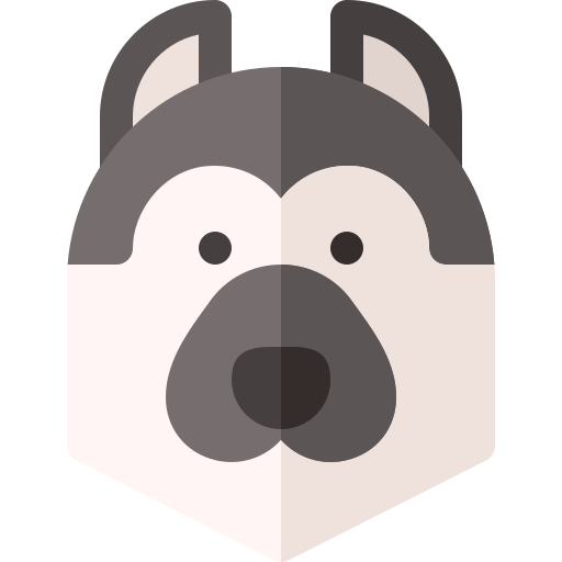 Dog Basic Rounded Flat icon