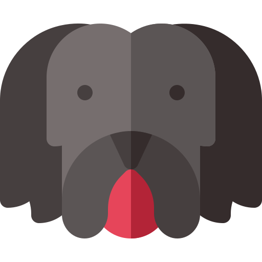 Icono De Perro Basic Rounded Flat