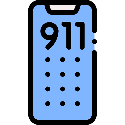 llamada al 911 icono gratis