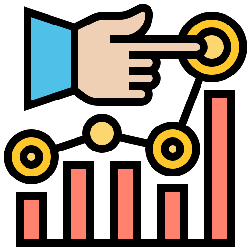 las tendencias del mercado icono gratis