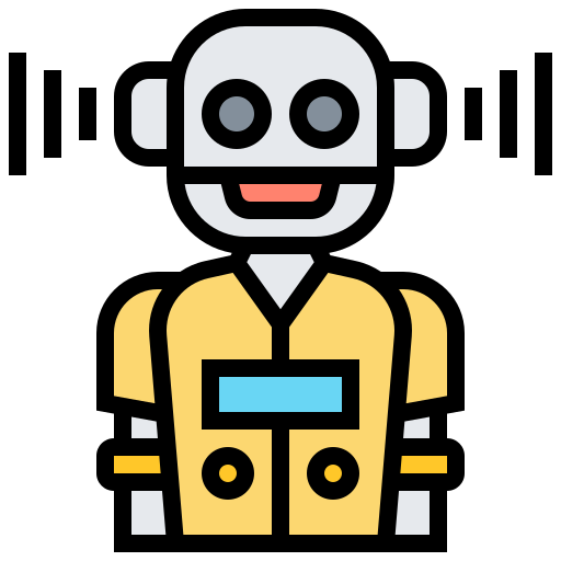 asistente de robot icono gratis