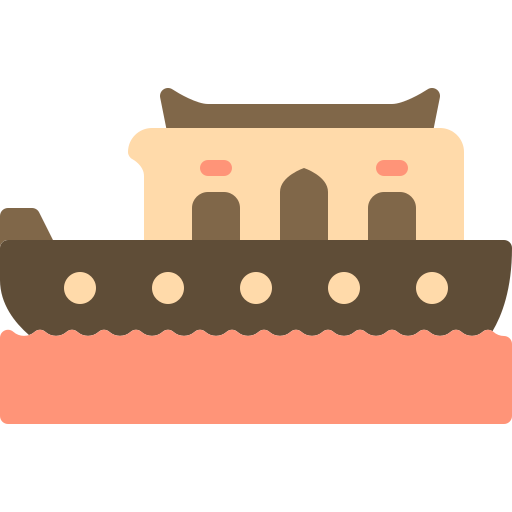 casa flotante icono gratis