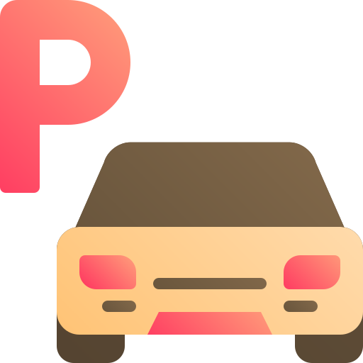 aparcamiento de coches icono gratis