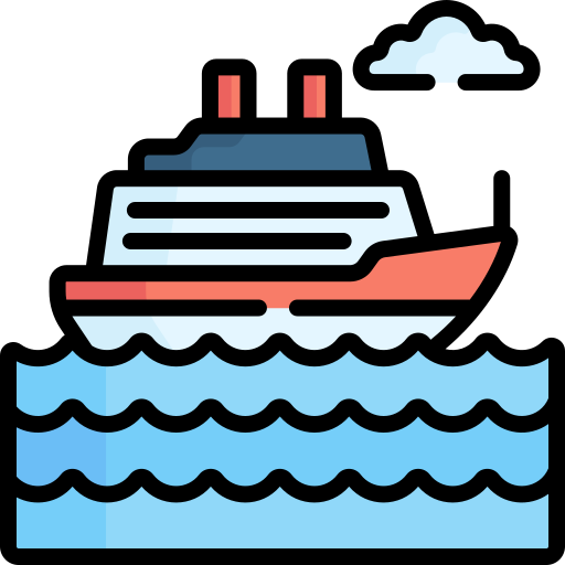 Ferry boat Special Lineal color icon