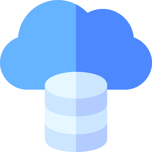 datos en la nube icono gratis