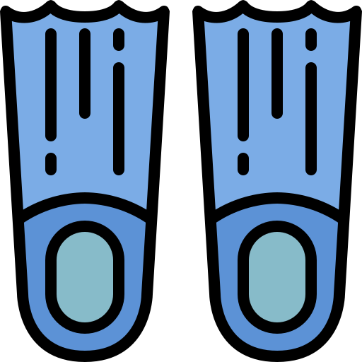 Flippers Generic Outline Color icon