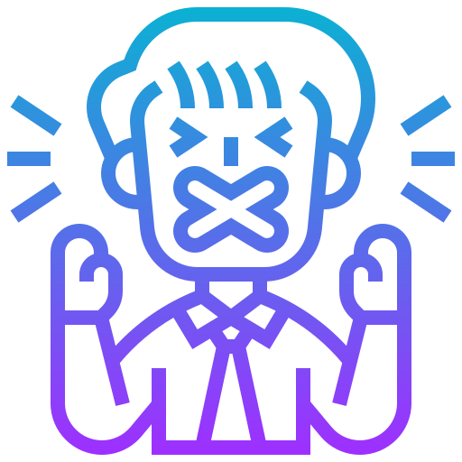 No talking free icon