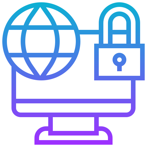 la seguridad cibernética icono gratis
