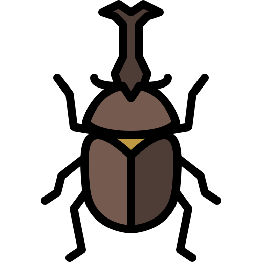 Rhinoceros beetle Generic Outline Color icon