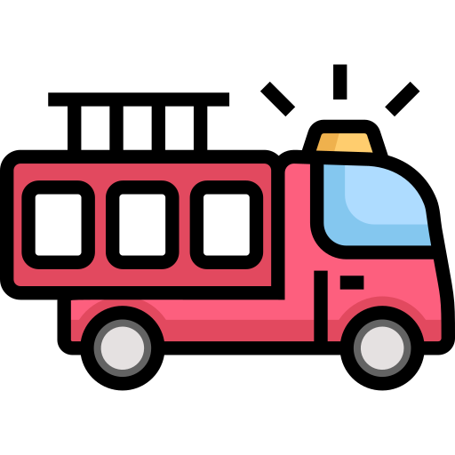 camión de bomberos icono gratis