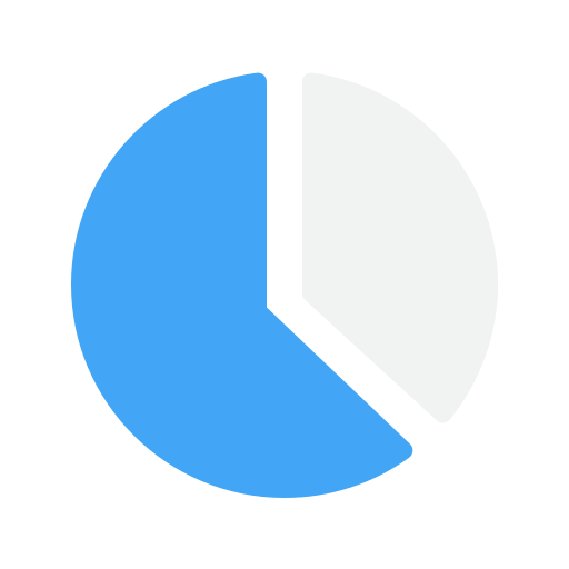 Pie chart Generic Blue icon