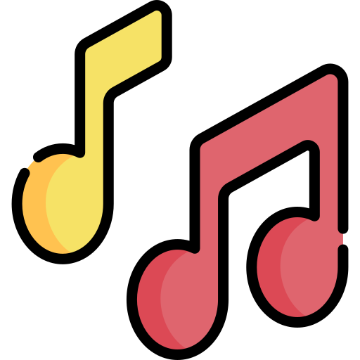 notas musicales icono gratis