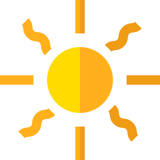 Sun Basic Straight Flat icon