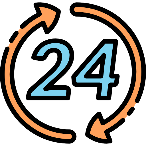 24 시간 무료 아이콘 24 시간 무료 아이콘