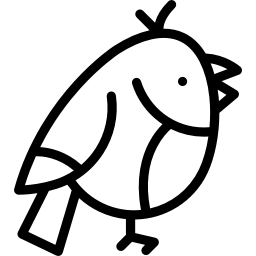 pájaro icono gratis