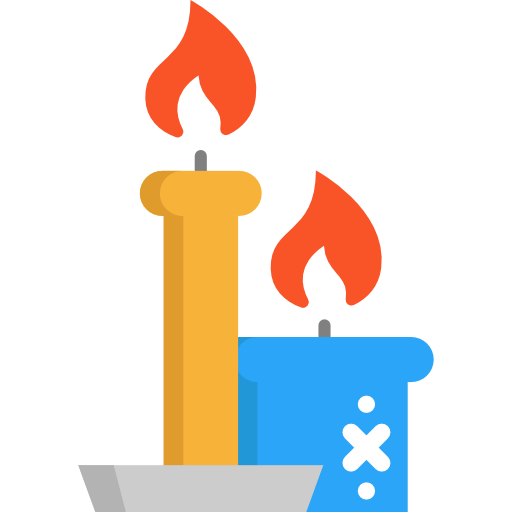 bougies Icône gratuit