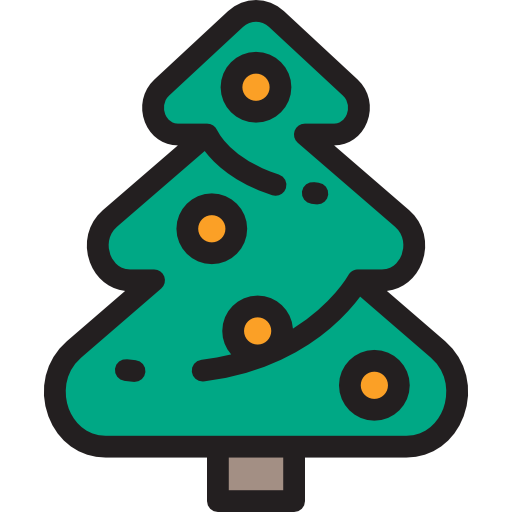 árbol de navidad icono gratis