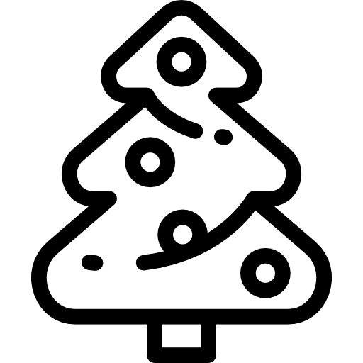 árbol de navidad icono gratis