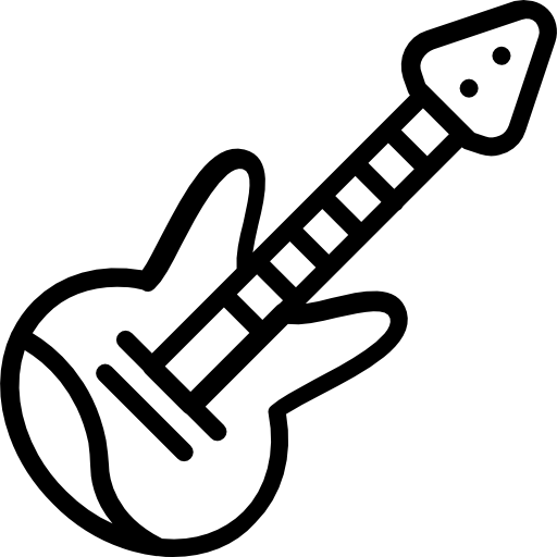 guitarra eléctrica icono gratis