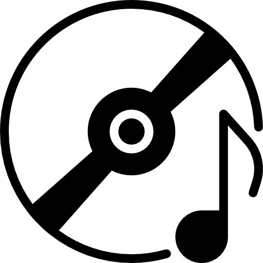 Compact Disc Basic Miscellany Fill Icon