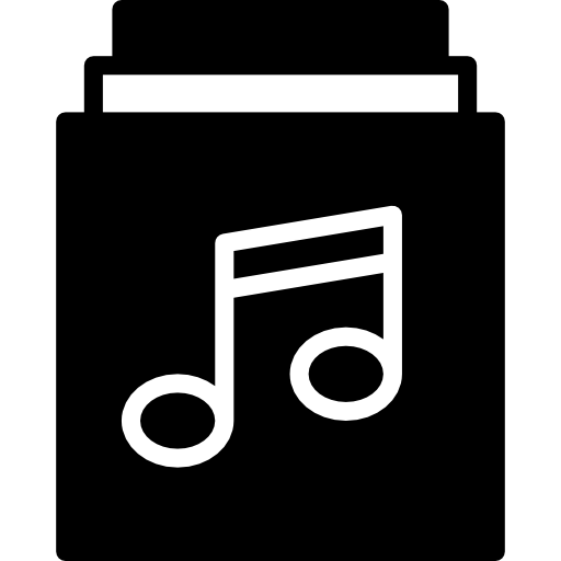 Álbum de música icono gratis