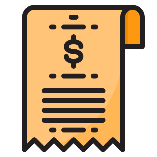 Receipt - free icon