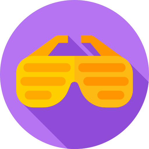 Sunglasses Flat Circular Flat icon