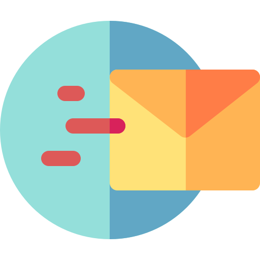 Mail Basic Rounded Flat icon