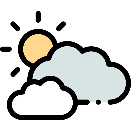 Cloudy Detailed Rounded Lineal color icon