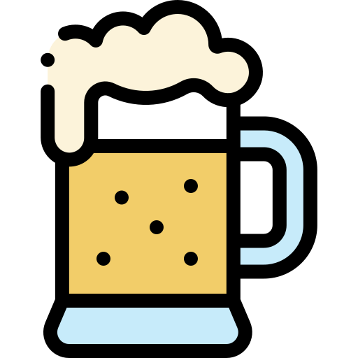 Beer mug Detailed Rounded Lineal color icon