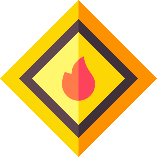 signo de fuego icono gratis