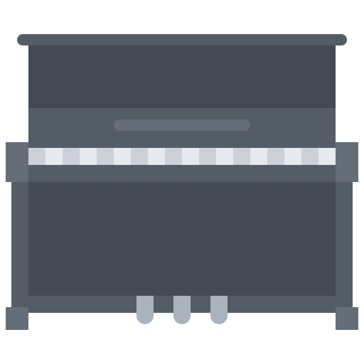 Piano Coloring Flat icon