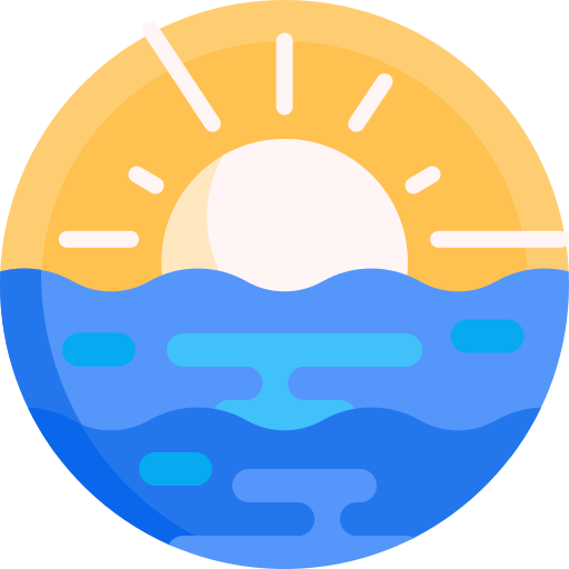 puesta de sol icono gratis