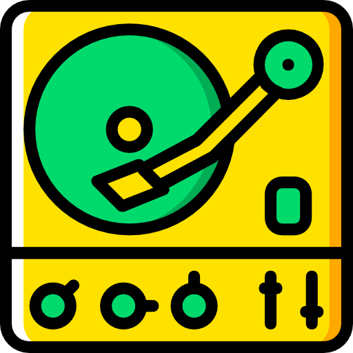 Turntable free icon