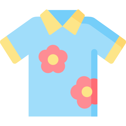 camisa hawaiana icono gratis