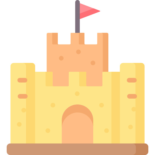 Sand castle free icon
